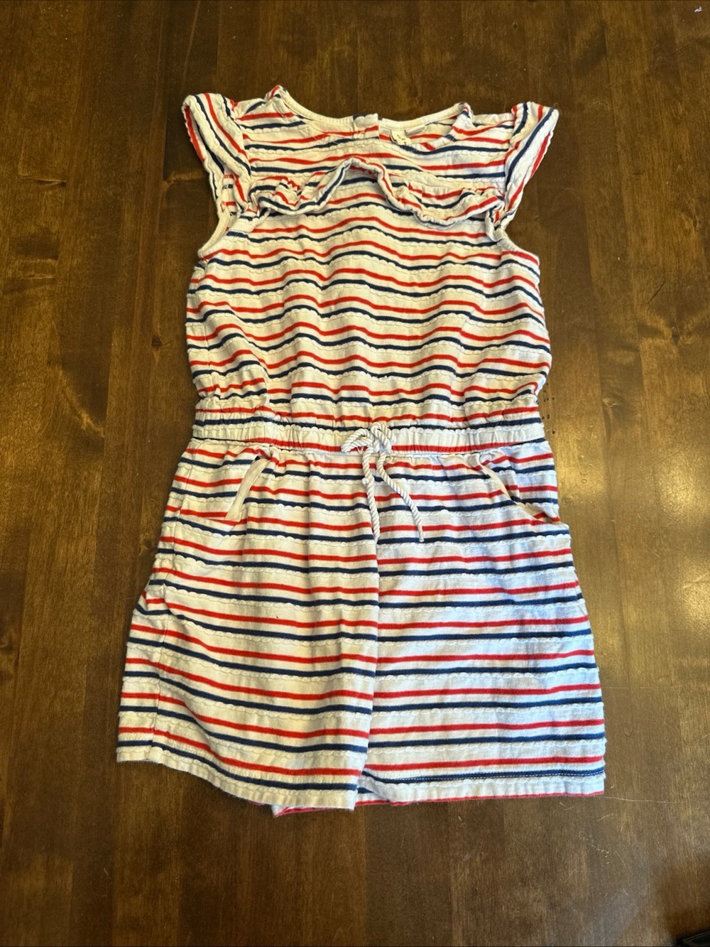 Janie & Jack Size 8 Romper 4th of July USA Patriotic America Parade Vacation